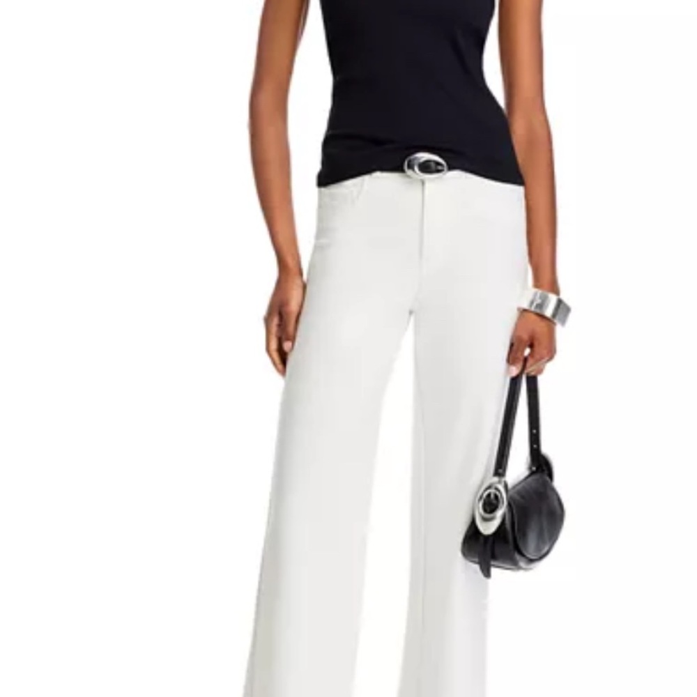 L’Agence Wide-Leg Ivory Pants
